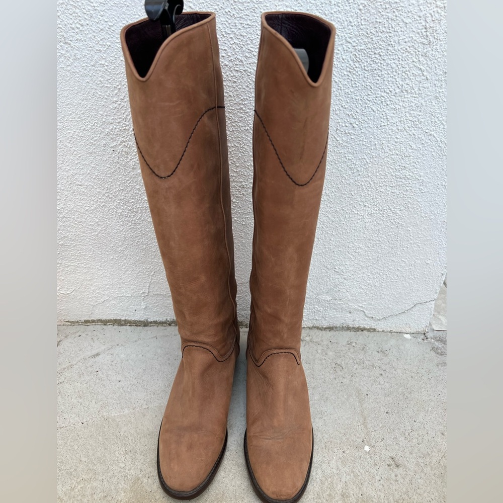 Chanel Interlocking CC Logo Riding Boots